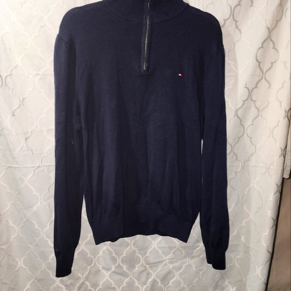 Tommy Hilfiger Mens 1/4 Zip - Picture 1 of 4